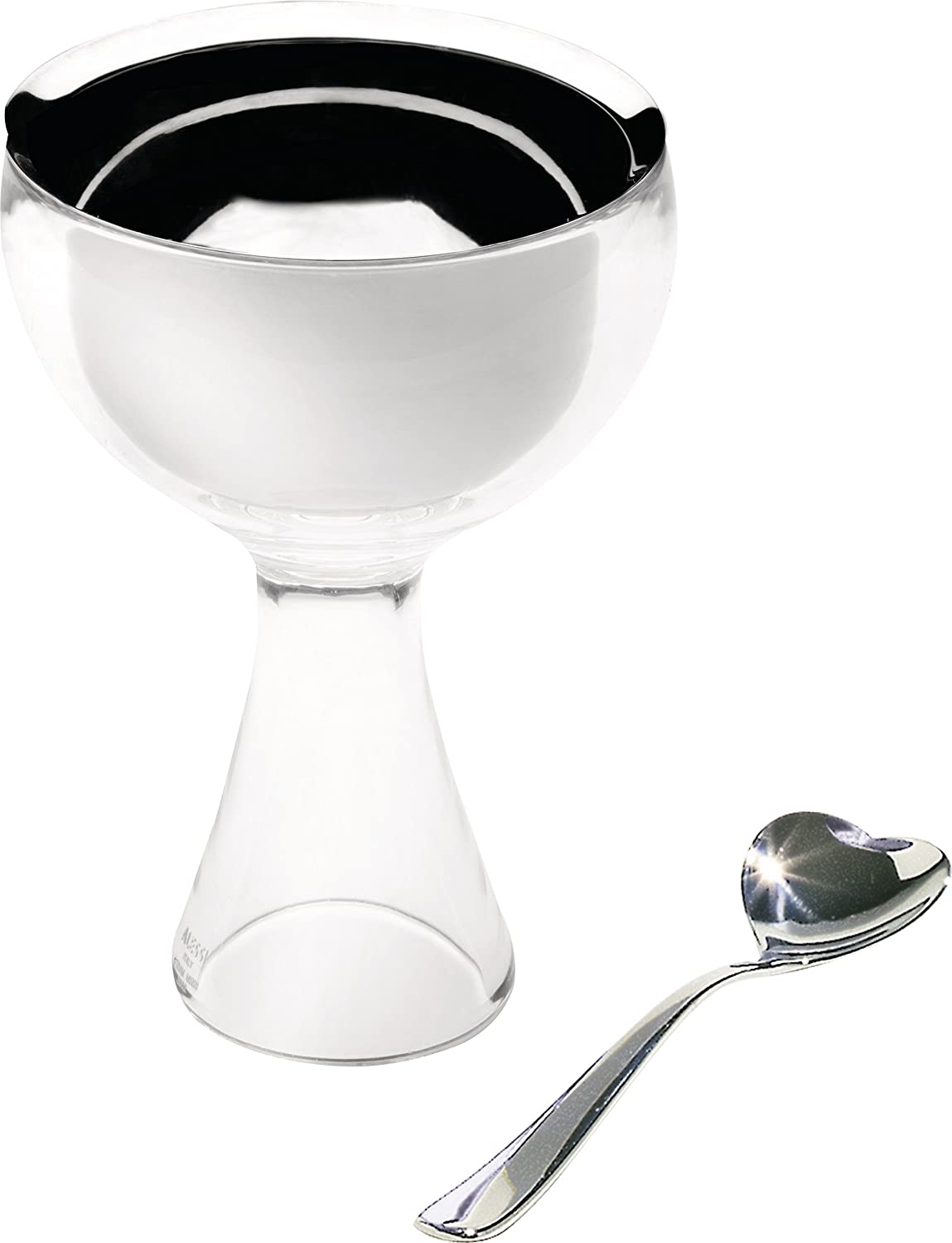 Alessi Big Love Ice Cream Bowl with Spoon, Ice by Alessi