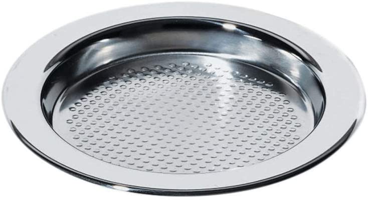 Alessi Bottle Coaster in Steel Mat with Mirror Polished Edge, Set of 2