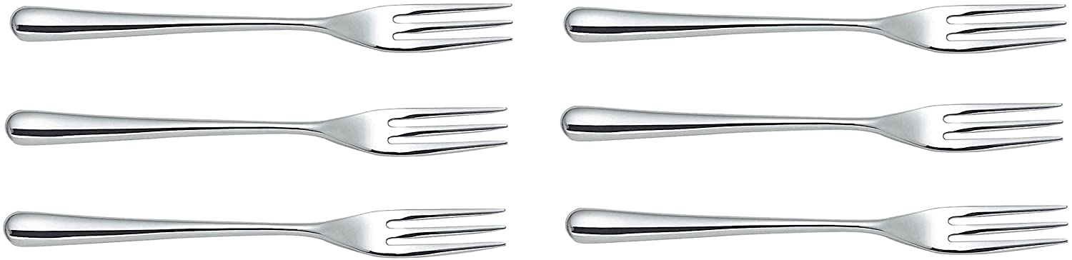 Alessi Caccia Dessert Fork, Set of 6 (LCD01/5)