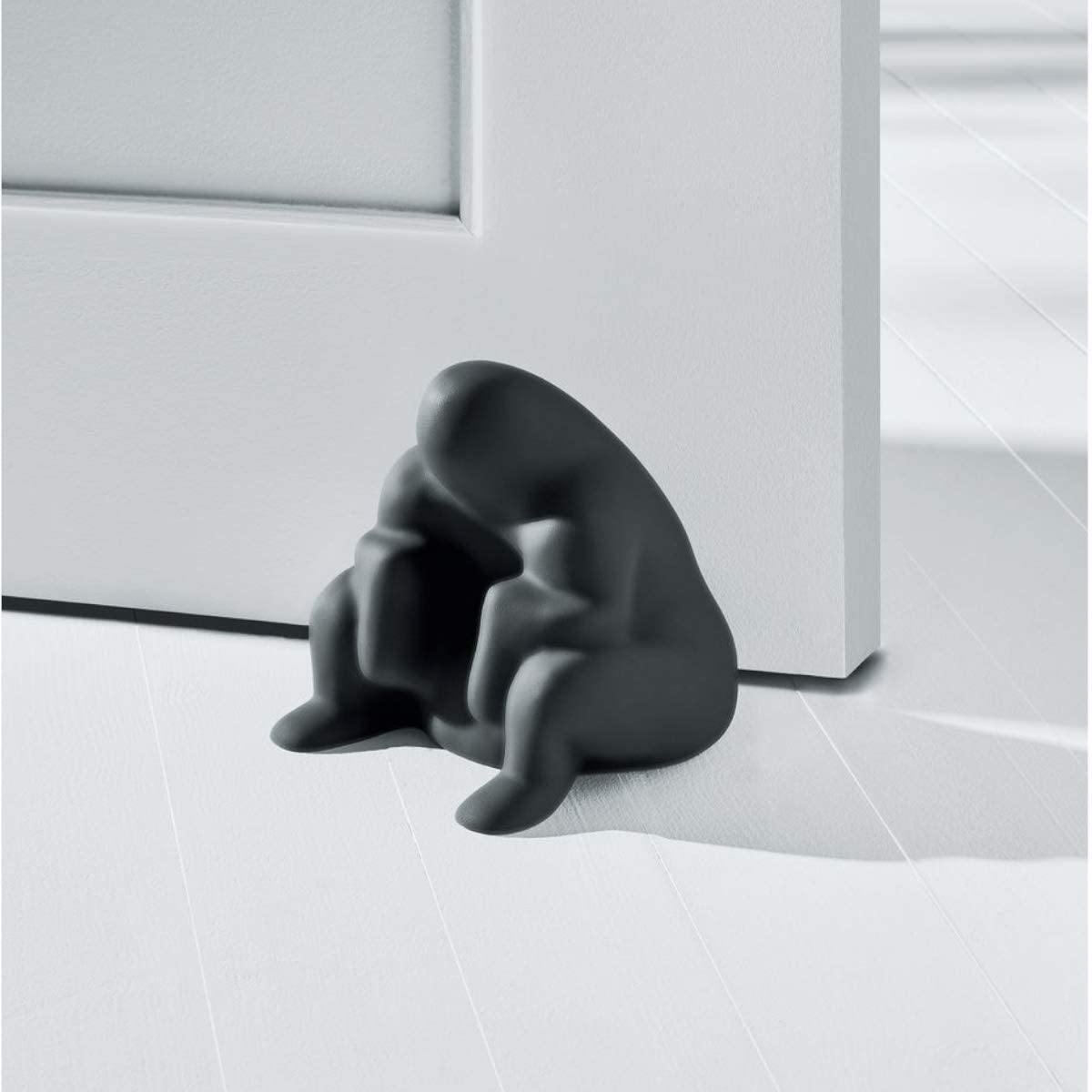 Alessi Dédé PS18 B – Design Door Stop Made of Thermoplastic Resin, Black, One Size