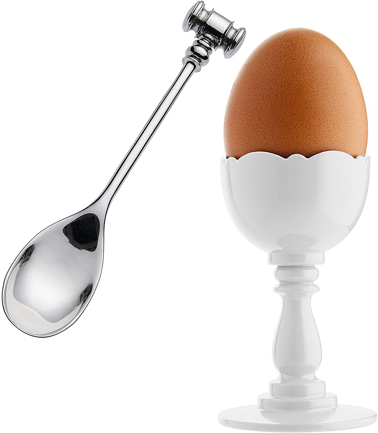 Alessi Dressed Thermoplastic Resin Bowl with Spoon White (Pack of 2)