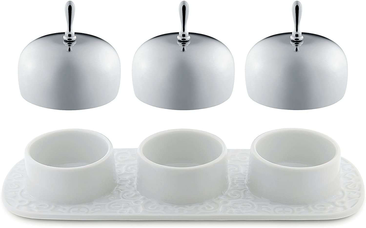 Alessi \"Dressed\" Jam Tray, White
