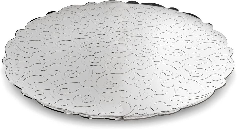 Alessi Dressed Round Tray with Relief Decoration