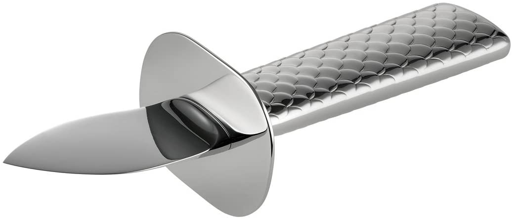 Alessi FM23/44 Colombina fish oyster knife - polished 18/10 stainless steel. Blade made of steel AISI 420.