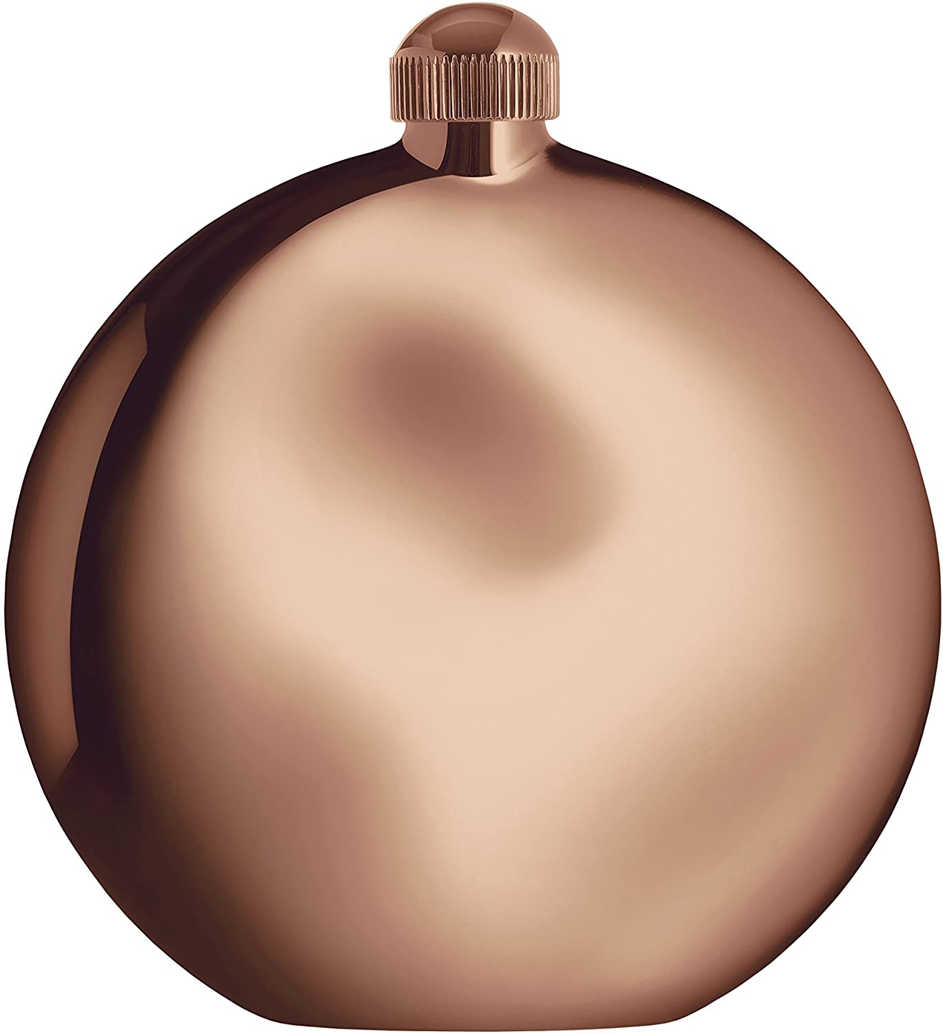 Alessi PG03 GP Shot Hip Flask - 18/10 Stainless Steel Polished with PVD Coating, Golden Pink.