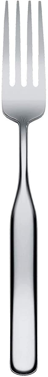 Alessi Collo-Alto Dessert Fork 18/10 Stainless Steel Polished Silver 17 x 2 x 4 cm 6 Units