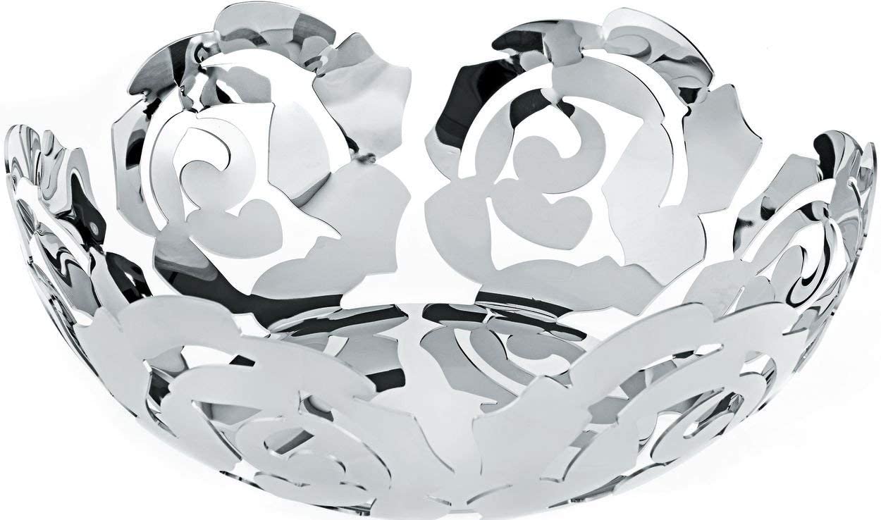 Alessi La Rosa ESI15/29 Fruit Bowl in 18/10 Stainless Steel Mirror Polished