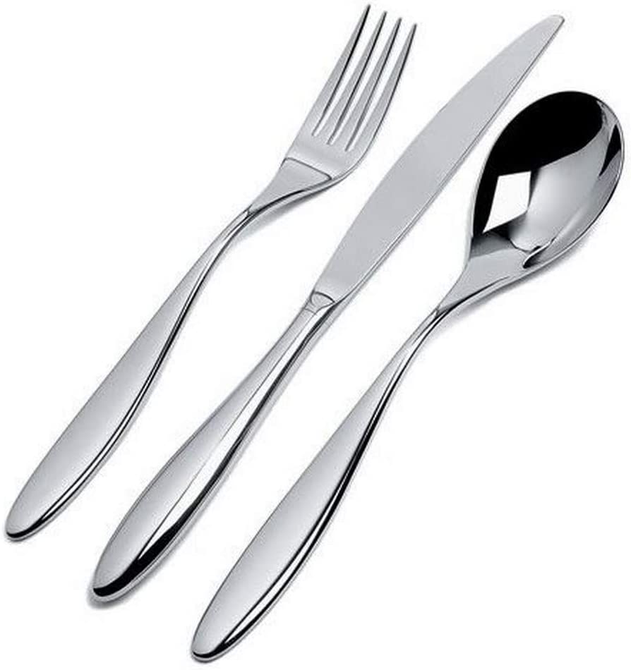 Alessi Mami 5-Piece Cutlery Set, Stainless Steel, Silver, 10 x 4 x 21.3 cm, 5 Units