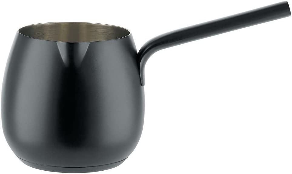 Alessi Mami Milk Cooking Pot Black