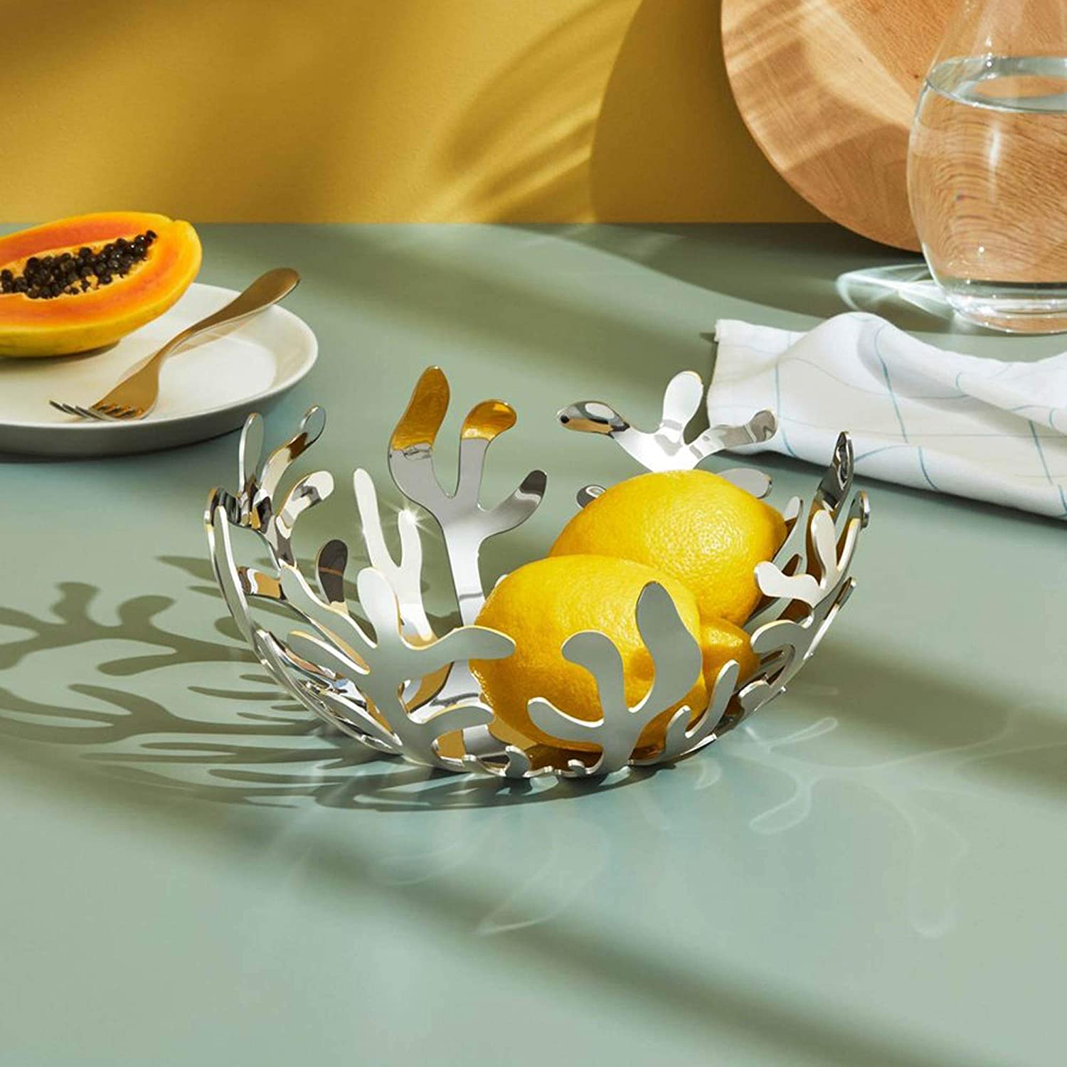 Alessi Mediterraneo Fruit Bowl Round Steel Round