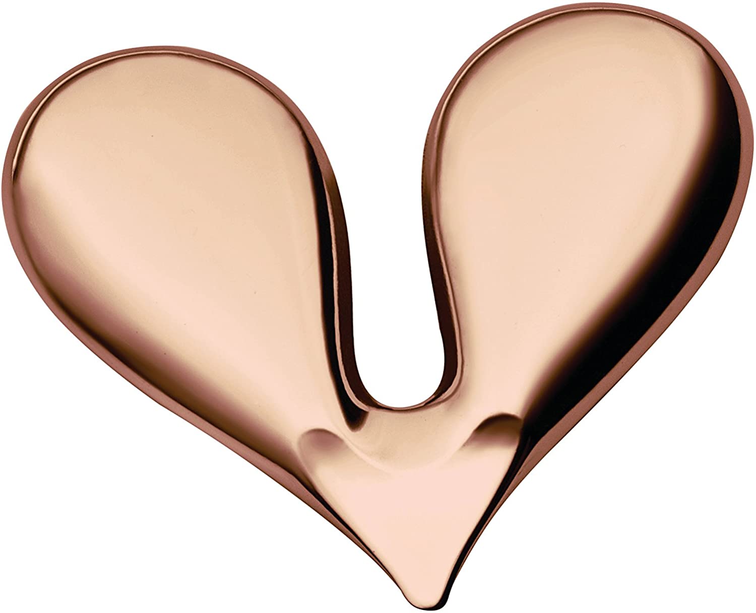 Alessi JHT01 GP nut splitter, walnut opener, made of 18/10 stainless steel, shiny polished with PVD coating, golden pink