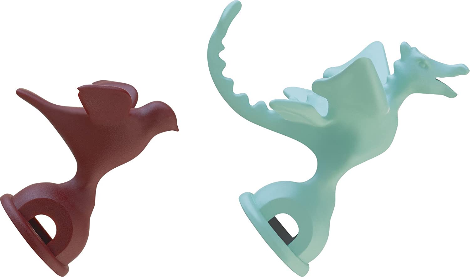 Alessi PA Whistles, Set of 2, Light Green/Red
