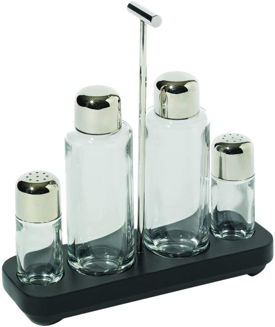 Alessi Programma 8 Condiment Set by Franco Sargiani and Eija Helander 1x3 - Set of 4