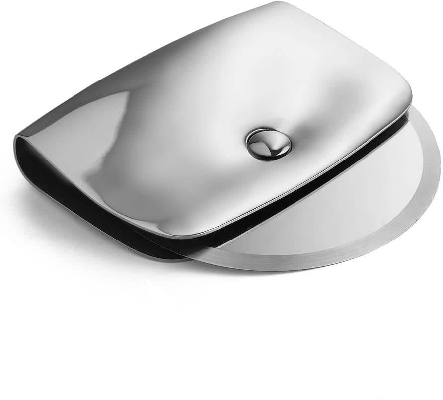 Alessi VS04 Pizza Roller, Stainless Steel, Silver, 10 x 15 x 10 cm