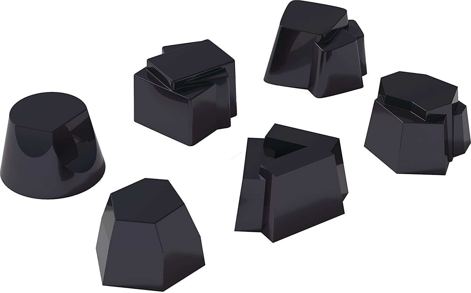 Alessi Timbale Moulds Set, Black/ Kiwi