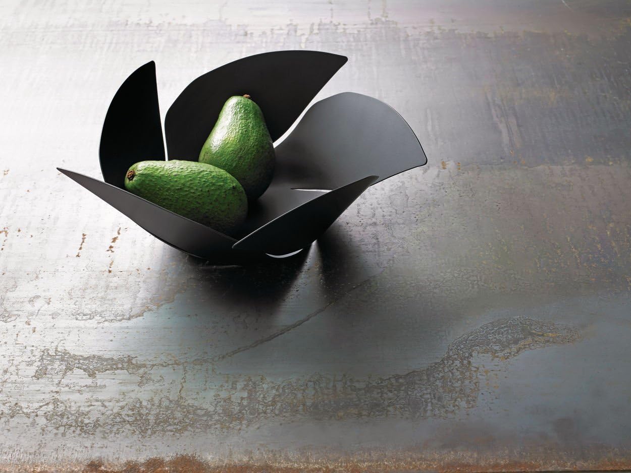 Alessi Twist Again Fruit Holder in Steel Coloured with Epoxy ResinSuper Black