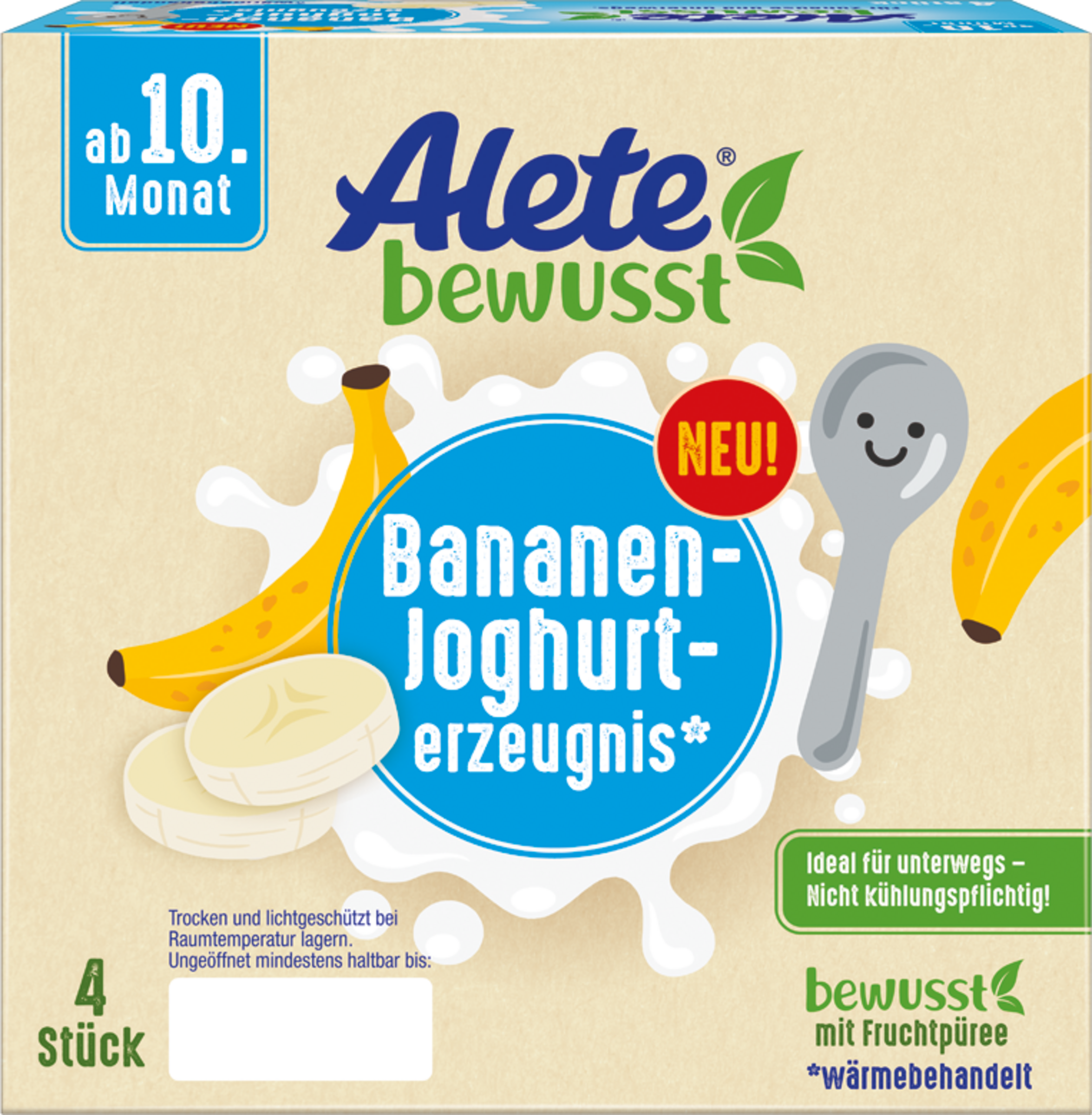 Alete conscious banana yogurt product (4x100g)