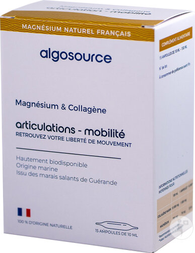 Restaxil Algosource Magnesium & Collagen Ampoules 15x10ml