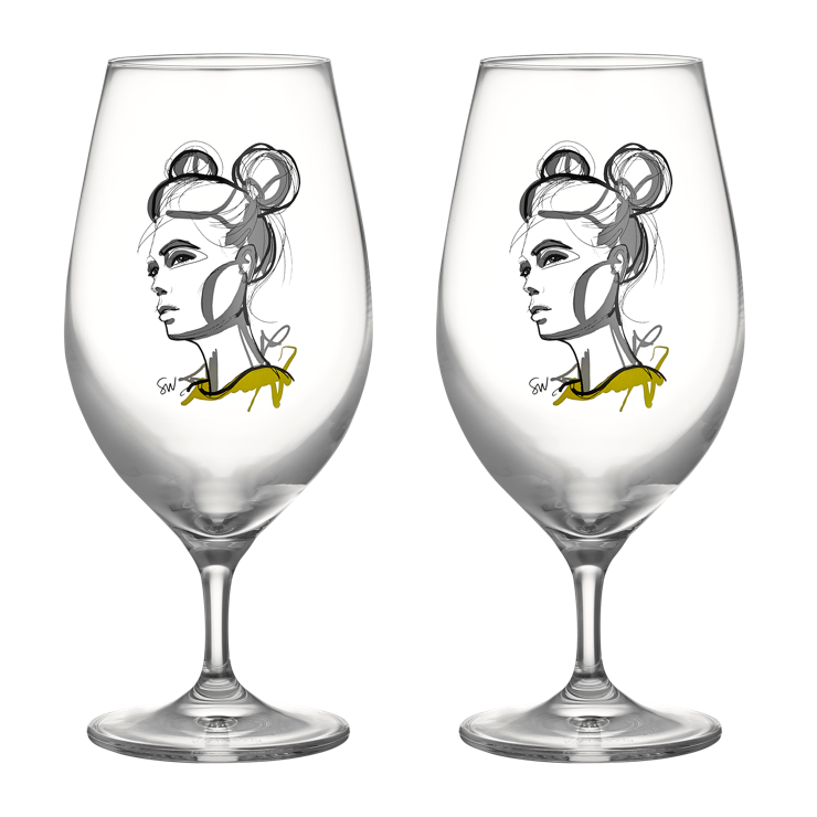 Kosta Boda All about you beer glass 40 cl 2er pack