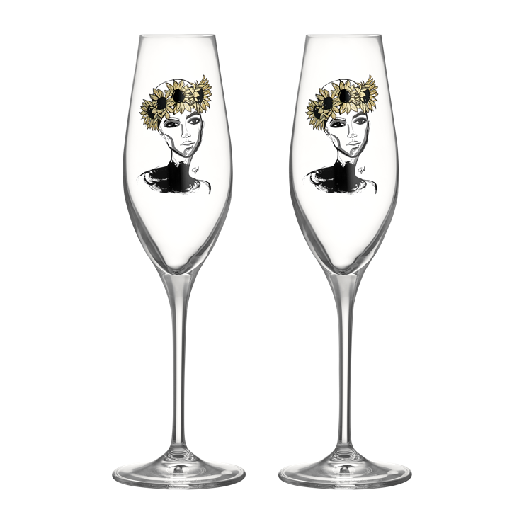 Kosta Boda All about you champagne glass 24 cl 2er pack