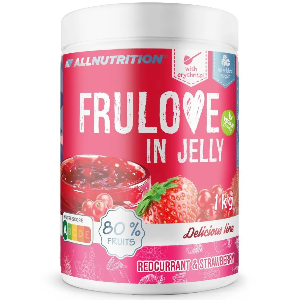 ALLNUTRITION FRULOVE In Jelly Redcurrant & Strawberry 1000g Jam Redcurrant Strawberry