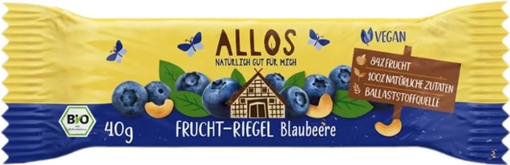Allos Fruit Bar Blueberry -- 40g