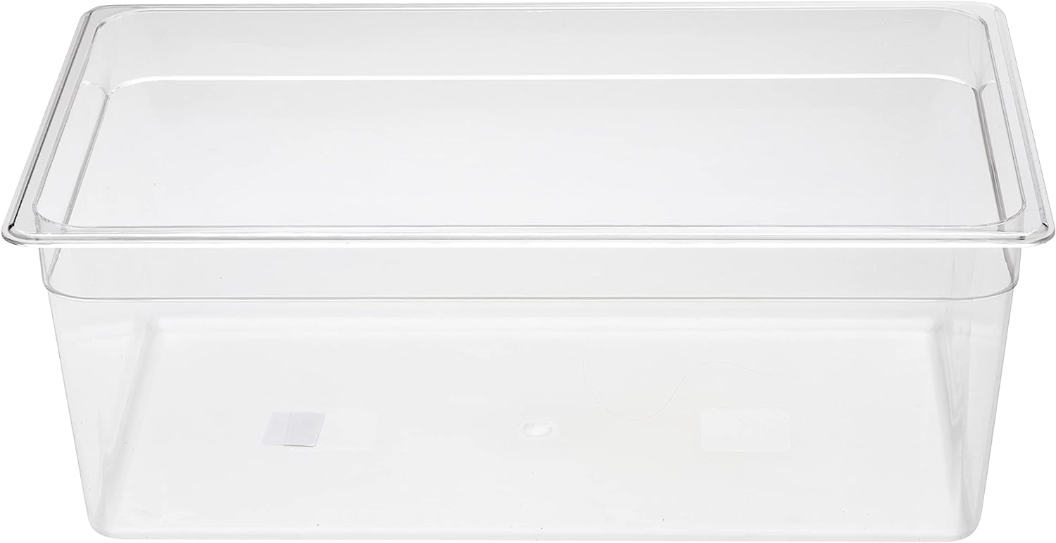 Allpax GN Container 1/1 Polycarbonate (PC) - Height 200 mm - 25.0 Litre Capacity - Transparent - BPA Free - Suitable for Allpax Sous Vide Thermostat SV2 & SV70