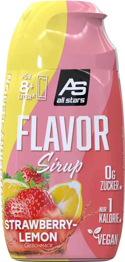 AllStars Flavour Drink Syrup Strawberry Lemon Flavour 65ml