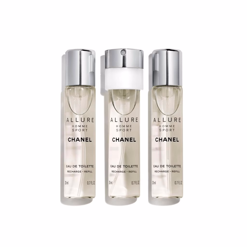 Chanel ALLURE HOMME SPORT TWIST AND SPRAY FLACON RECHARGEABLE 3 x 20 ml - EAU DE TOILETTE