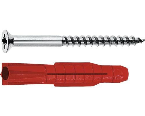 Tox Dübel All-purpose dowel Tox Tri 6/36 + screw, 10 pieces each