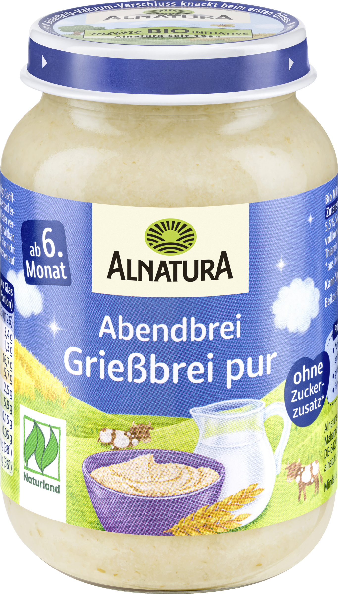 Alnatura Evening Porridge Semolina Porridge (from 6 months) Naturland