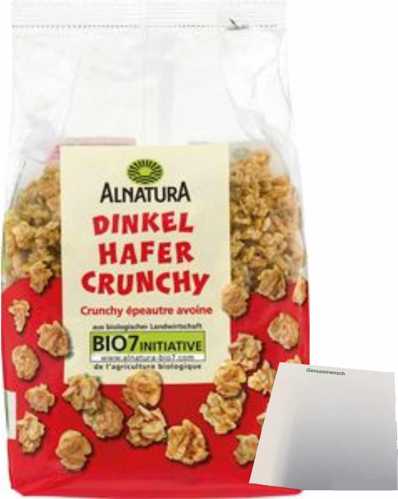 Alnatura Spelt Oat Crunchy (375g bag) + usy Block 387g