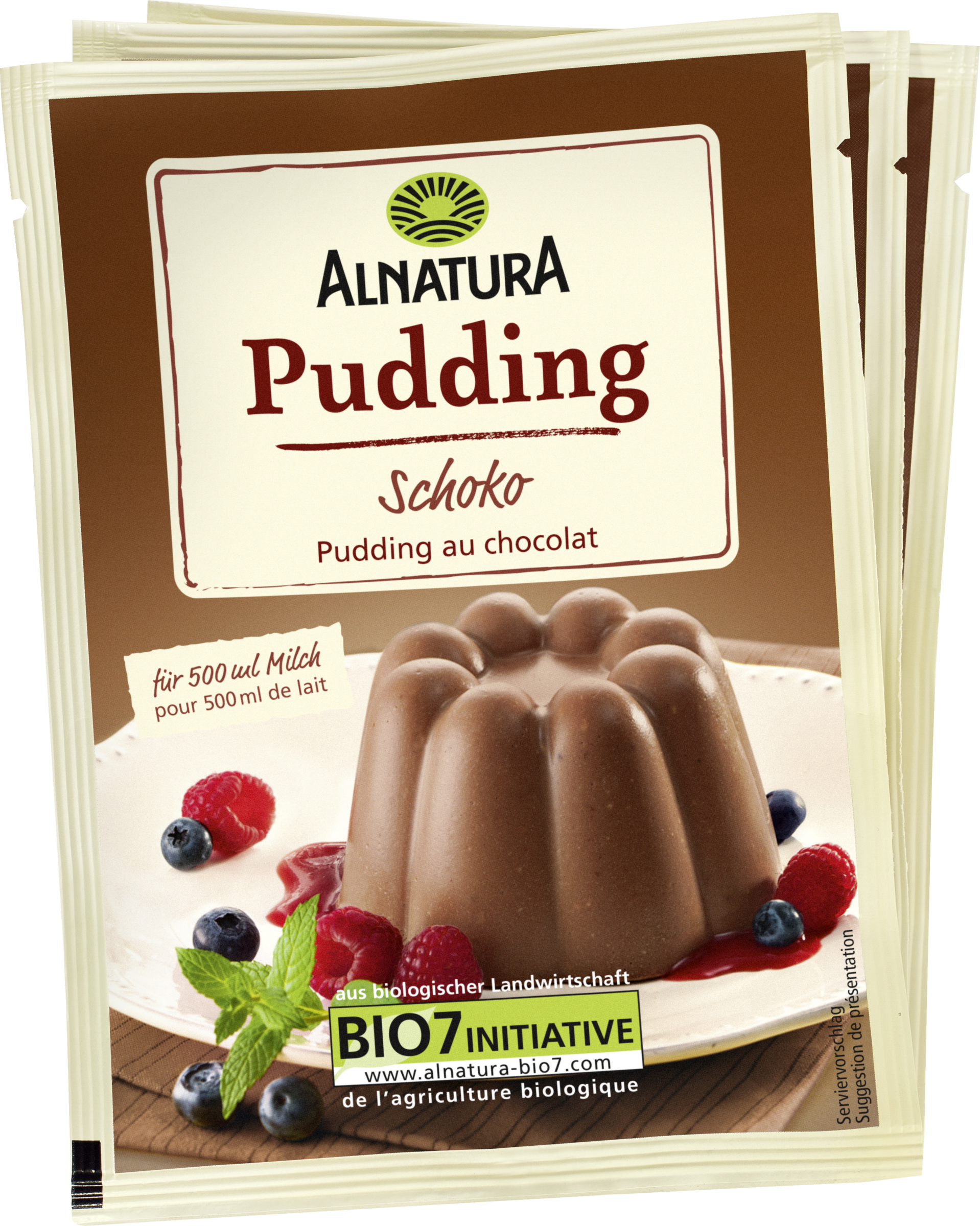 Alnatura Alnatura chocolate pudding 3x46g
