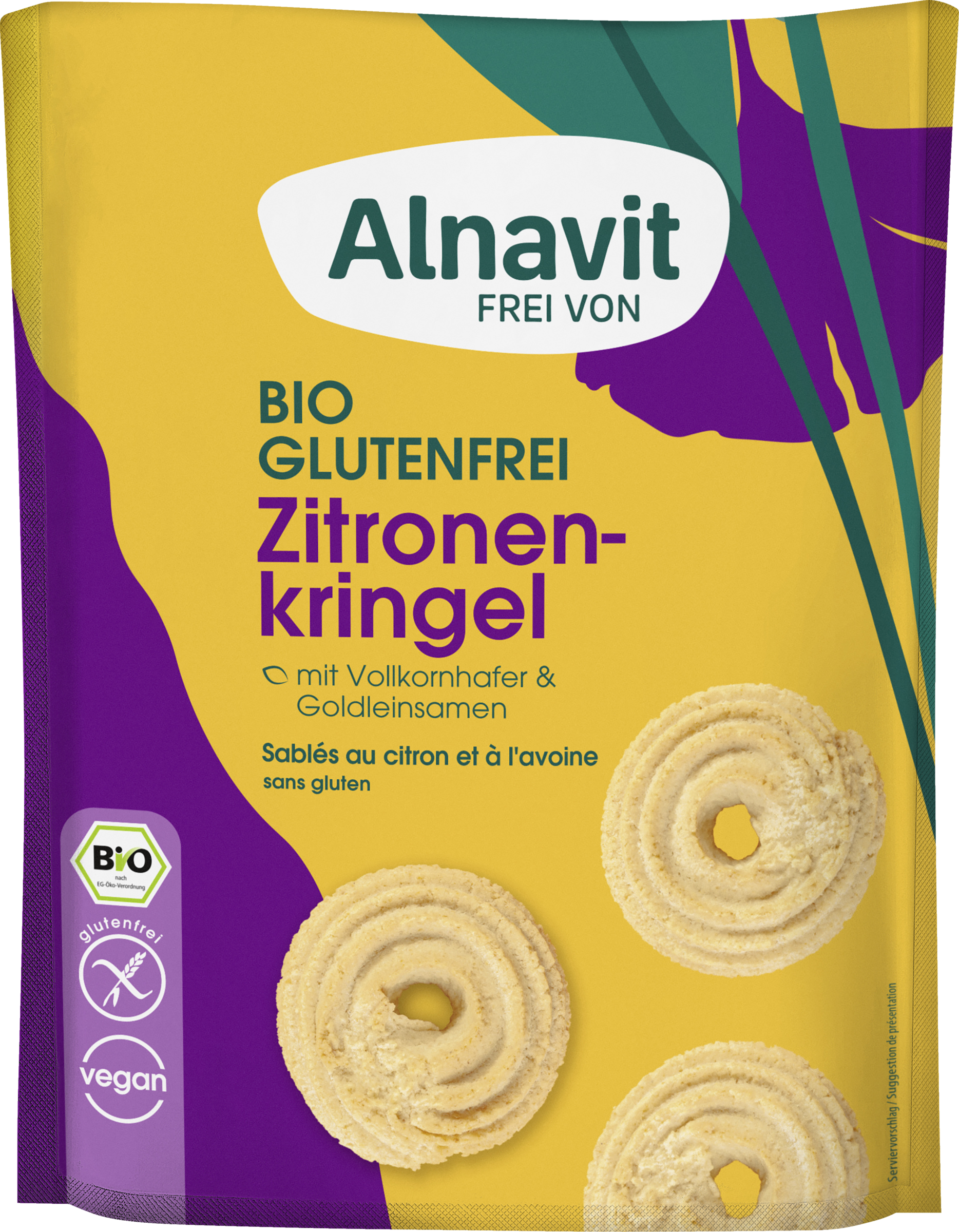 Alnavit Organic Gluten-Free Lemon Rings 125g