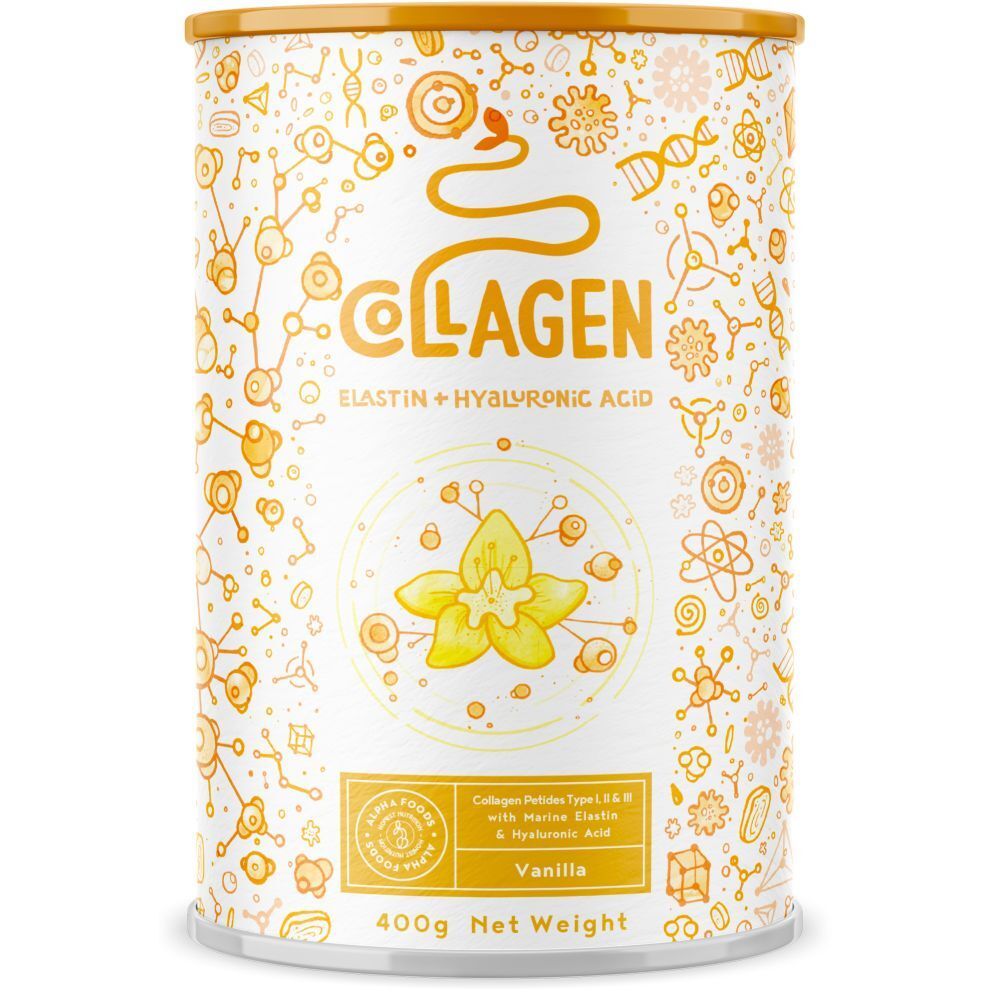 ALPHA FOODS Collagen Elastin + Hyaluronic Acid Vanilla, 400 g