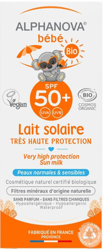 Alphanova Sun Baby Sunscreen SPF50+ 100% Natural Organic 50g