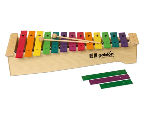 Alt glockenspiel with colorful tone plates