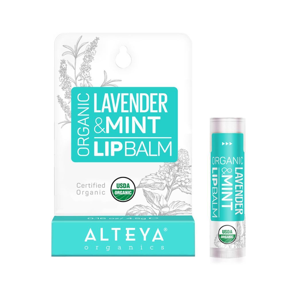 Alteya Organics lip balm with lavender and menthol, 5 mg