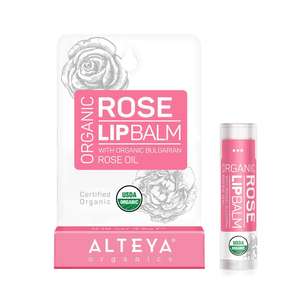Alteya Organics Lip Balm with Rose Oil, 5 mg