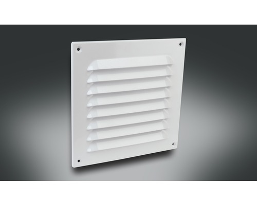 Aluminum external grille Rotheigner for round connection D: 100 mm with fly screen