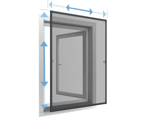 Home Protect Aluminum telescopic window anthracite 120x140 cm