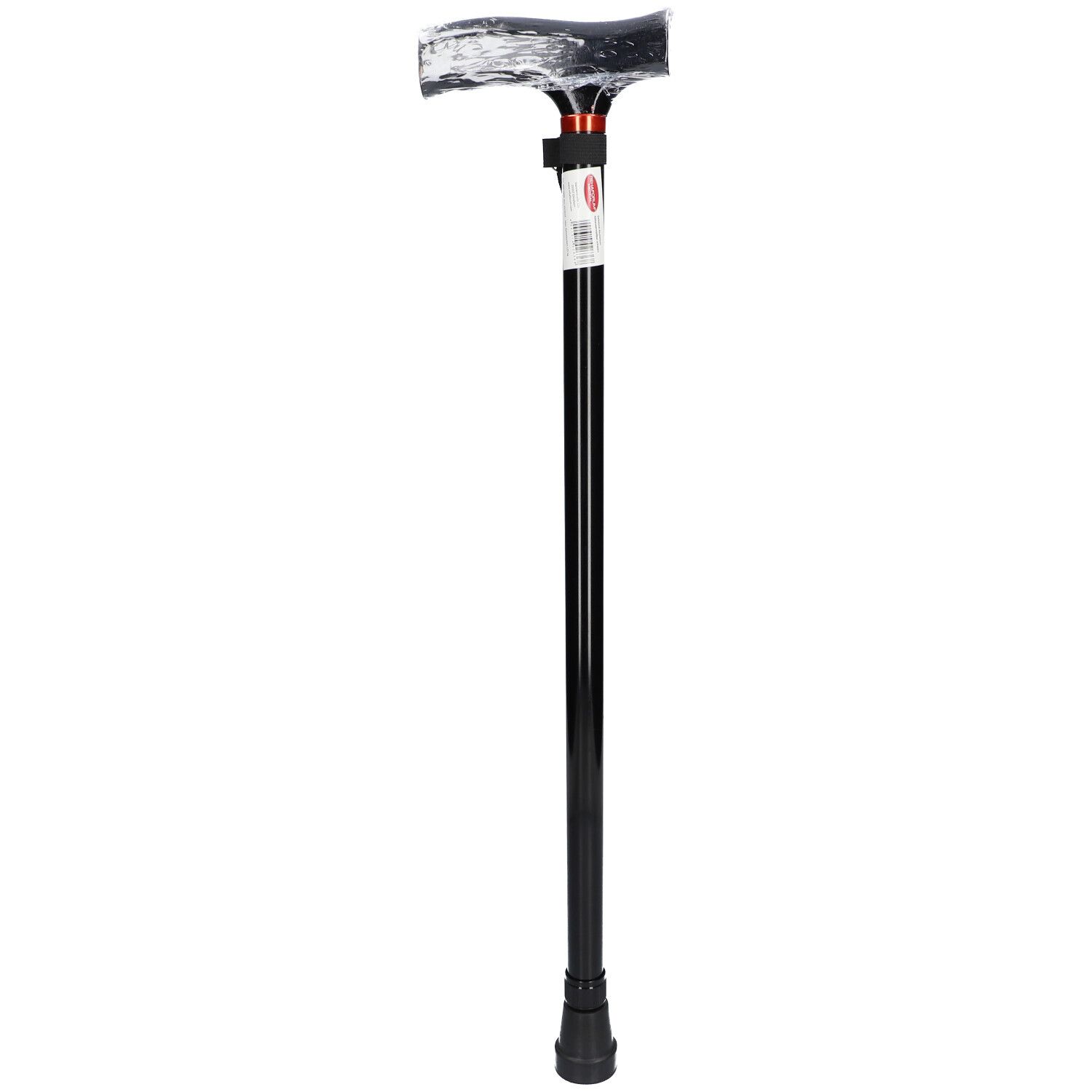 ALUMINIUMGEHSTOCK Black aluminum walking stick 1 St