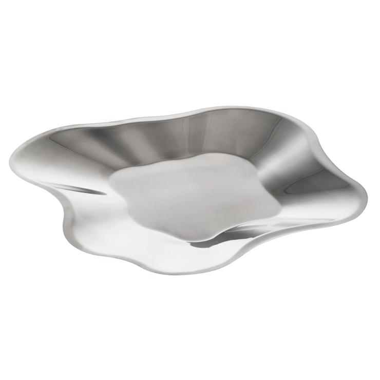 Iittala Alvar Aalto Flat Stainless Steel Shell