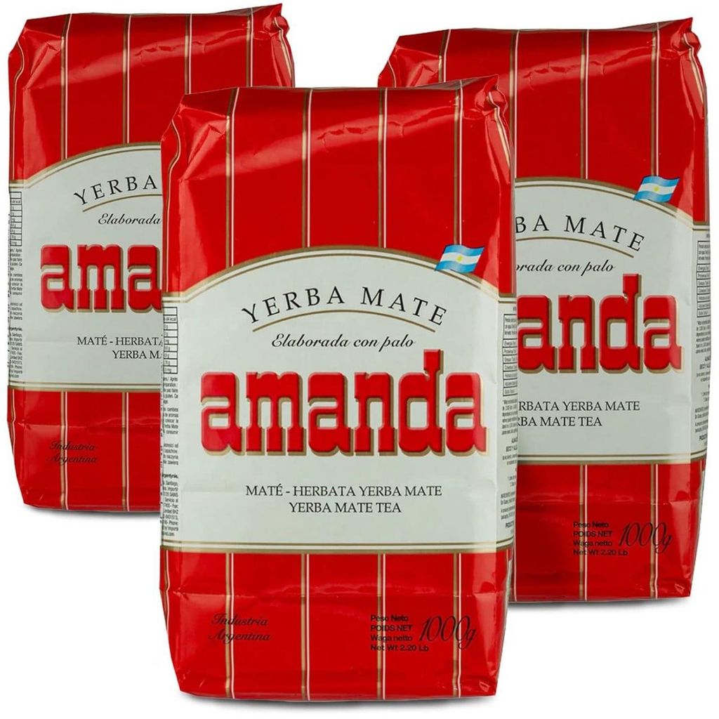 Amanda Mate Tea Traditional 3kg | Mate tea from Argentina | Energy drink 3000g