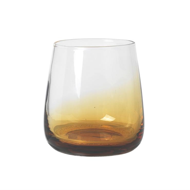 broste Copenhagen Amber Water Glass