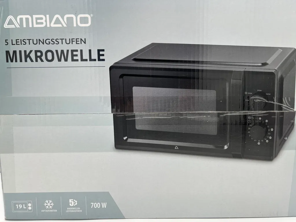 Ambiano Microwave 17 L Defrost Microwave Timer Function 700W
