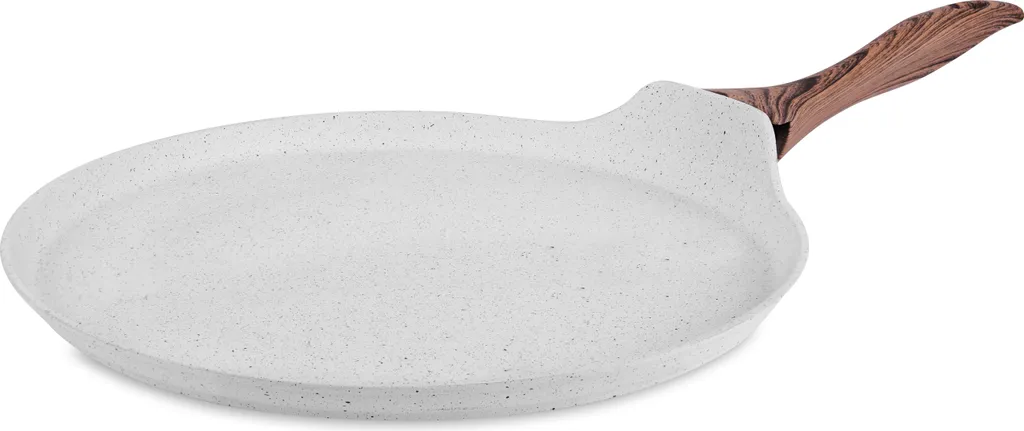 Ambition Pancake Nature 28 cm Omelette Pan, 28 cm max. diameter, aluminum, suitable for induction hobs, non-stick coating