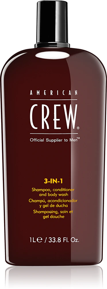 American Crew Hair & Body 3-IN-1 Shampoo, Conditioner and Shower Gel 3-in-1 for Men