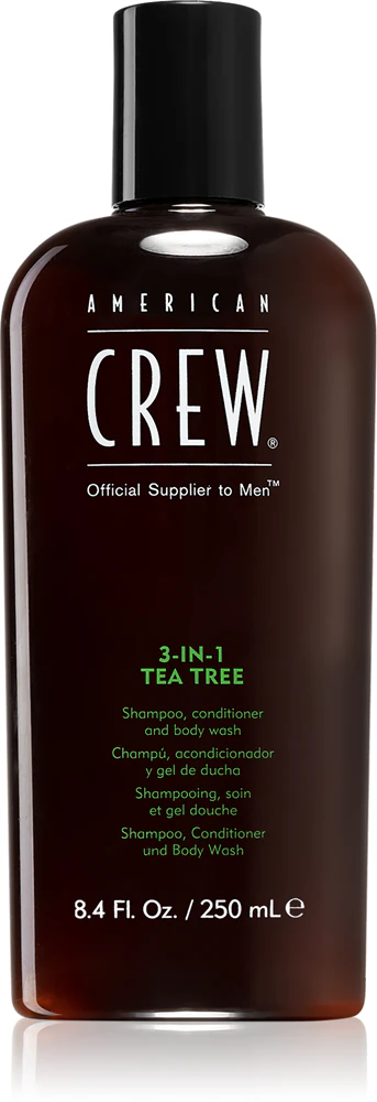 American Crew Hair & Body 3-IN-1 Tea Tree Shampoo, Conditioner and Shower Gel 3-in-1 for Men