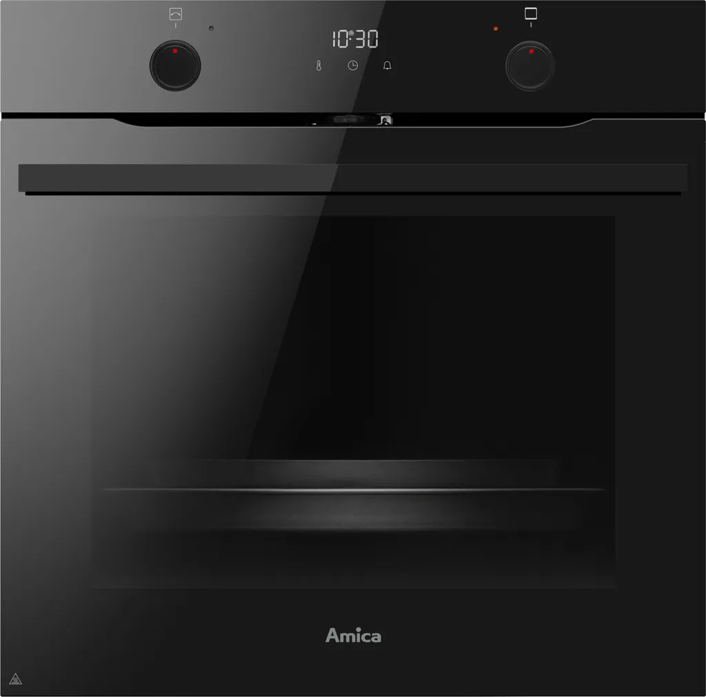 Amica EBPX 946 200 S Pyrolytic Built-in Oven, Fusion, Black Glass, 77 l XXL